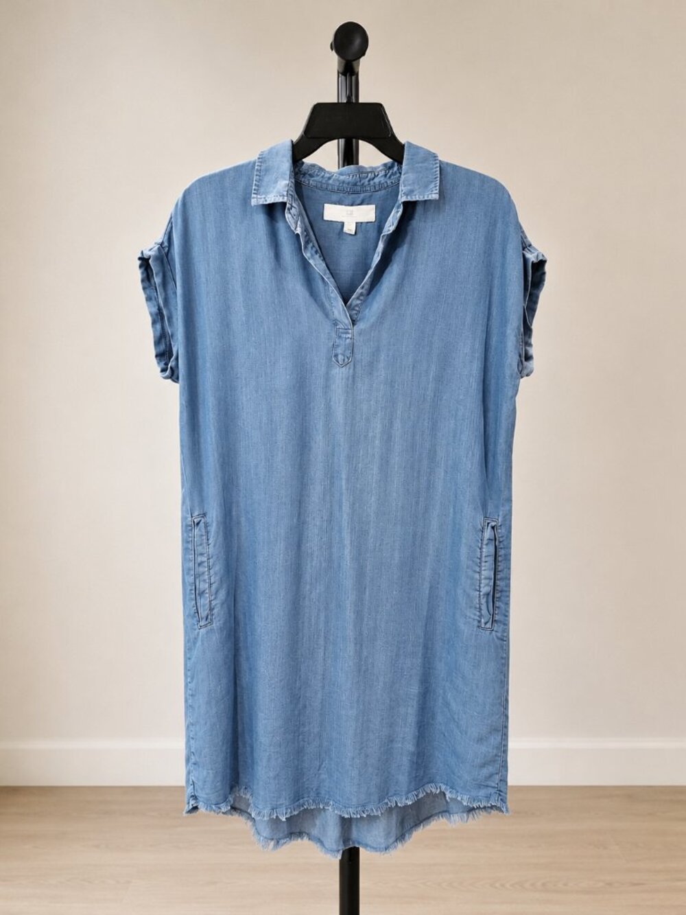 Thread & Supply Tencel Chambray Shirt Dress  Denim Look Size Small fits S and M